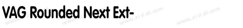 VAG Rounded Next Ext字体转换
